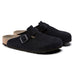 Birkenstock Boston Soft Footbed Suede Leather  - Midnight