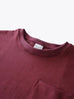 Camber (Irregular) Pocket T-Shirts - Burgundy