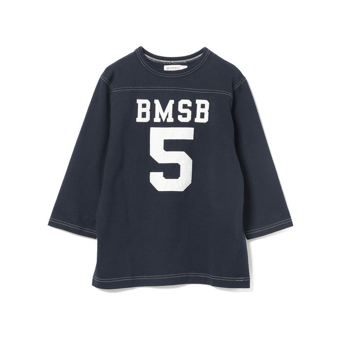 Beams Boy O.3/4 Sleeve Football T-shirt - NAVY