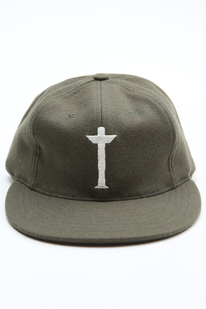 Ebbets x Totem Brand Co. Cap - Olive Wool - EXCLUSIVE