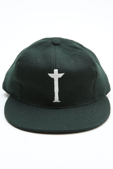 Ebbets x Totem Brand Co. Cap - Bottle Green Wool - EXCLUSIVE