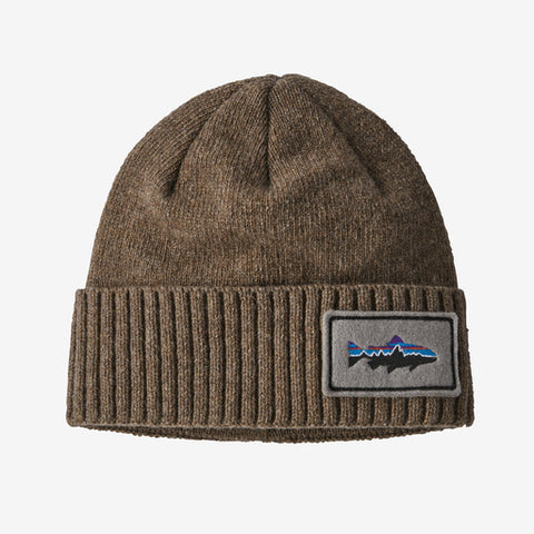 Patagonia Brodeo Beanie Fitz Roy Trout Patch - Ash Tan