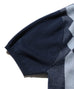 Beams Plus Zip Knit Polo Stripe - Navy