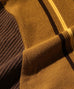 Beams Plus Knit Polo Stripe - Brown