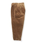 BEAMS PLUS / 2-pleat corduroy trousers-Golden Brown