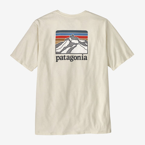 Patagonia Men's Line Logo Ridge Pocket Responsibili-Tee® (Birch White)
