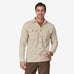Patagonia Men's Long-Sleeved Organic Cotton Midweight Fjord Flannel Shirt - Undyed Natural
