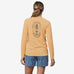 Patagonia Women's Long-Sleeved Capilene® Cool Daily Graphic Shirt - Lands- Clean Climb Bloom: Sandy Melon X-Dye
