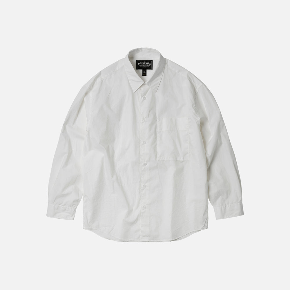 FrizmWorks Paper Cotton Relaxed Shirt -White