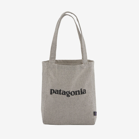 Patagonia Recycled Market Tote - Fitz Roy Icon: Farrier Stripe Forge Grey