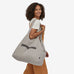 Patagonia Recycled Oversized Tote - Fitz Roy Icon: Farrier Stripe Forge Grey