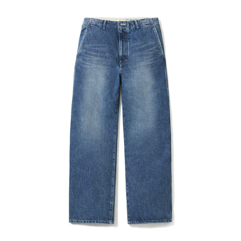 POTTERY One Washed Wide Denim - Mid Blue