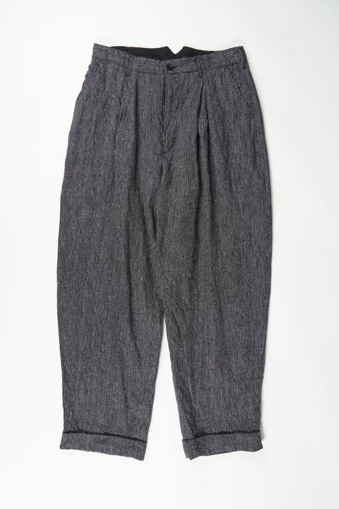 Engineered Garments WP Pant - Black/Grey Linen Stripe