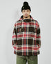Engineered Garments Cagoule Shirt - Brown Cotton Heavy Twill Plaid