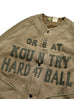 Kapital BEACH Knit Baseball Cardigan (GREAT KOUNTRY) - KHAKI