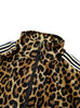 Kapital Smooth Jersey Leopard STANTMAN & WOMAN Track JKT - Brown