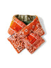 Kapital Flannel Reversible Bandana KESA Scarf - Khaki X Orange