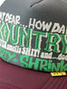 Kapital KOUNTRY DIRTY SHRINK Trucker CAP - Charcoal x Burgundy