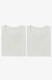 Lady White Co. T-SHIRT 2-PACK - OFF WHITE LW101T-OFFWHT