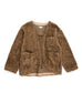 Engineered Garments Cutaway Jacket - Brown Acrylic Curly Fur