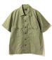 Needles - S/S Fatigue Shirt - Back Sateen- Olive