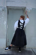 Comme des Garçons Comme des Garçons (CDGCDG) Ladies Suspender Skirt { RL-A009-051-3 } - Black x Black