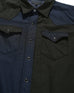 Engineered Garments Combo Western Shirt - Navy Cotton Oxford Twill
