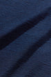 Pure Blue Japan [SS-5397-D] Men's Indigo Rib Sleeve Henley Neck T-shirt - Dark Indigo