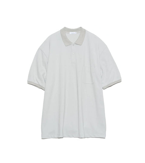 Nanamica Short Sleeve Polo Shirt - Light Gray
