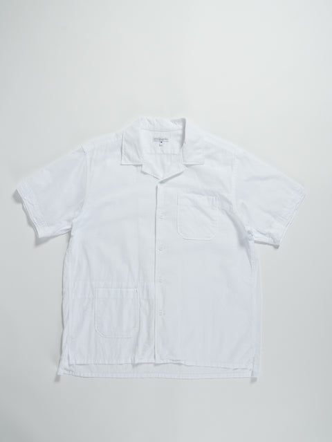 Engineered Garments Camp Shirt - White Cotton Handkerchief
