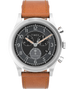 Timex Waterbury Traditional Chronograph 42mm Leather Strap Watch - Tan/Black