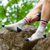 Darn Tough Men's Pacer Micro Crew Ultra-Lightweight Running Sock - Ash