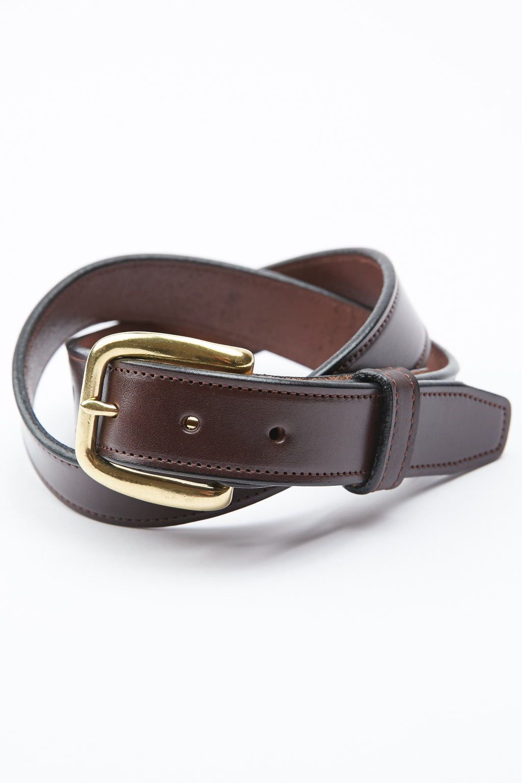 Tory Leather Stitched Belt - Havana (2259)