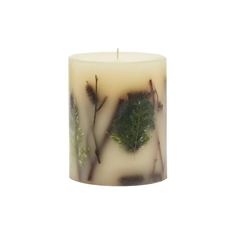 Rosy Rings Forest Small Round Botanical Candle