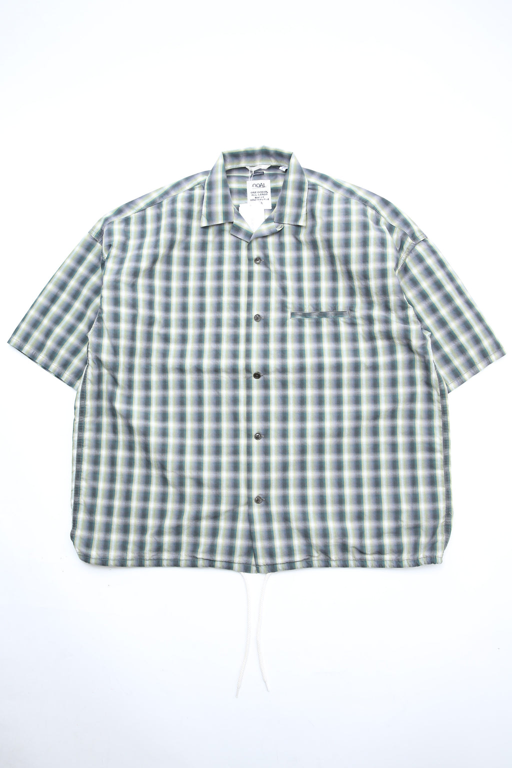 Nanamica Open Collar Wind H/S Shirt - Khaki