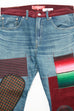JUNYA WATANABE MAN Cotton Selvedge Denim x Multi Fabrics Mix Levi's W Name - INDIGO X  MIX