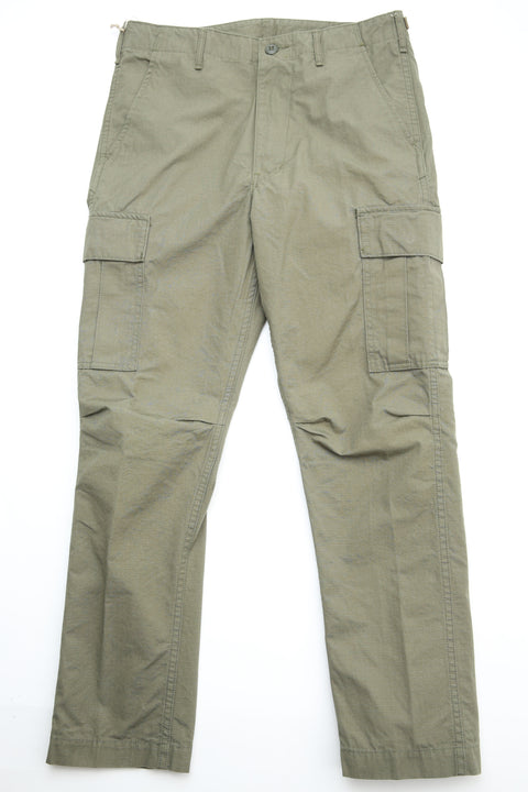 Orslow SLIM FIT 6 POCKETS CARGO PANTS - Army Green 76