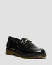 Dr. Martens Adrian Snaffle Smooth Leather Kiltie Loafers - Black Polished Smooth