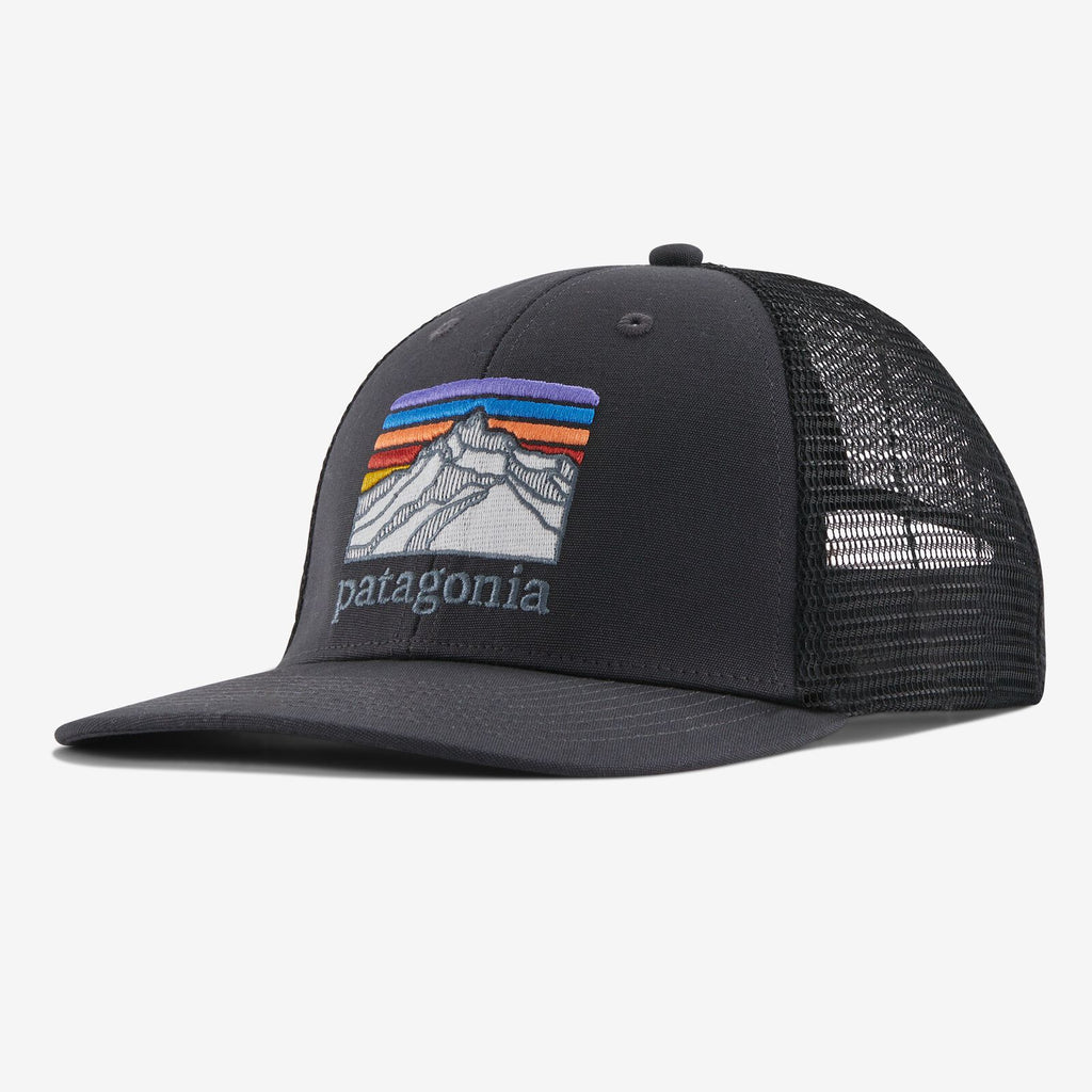 Patagonia Line Logo Ridge LoPro Trucker Hat - Ink Black