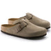 Birkenstock Boston- Soft Footbed - Suede Leather - Taupe