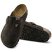 Birkenstock Boston Soft Footbed Suede Leather - Mocha