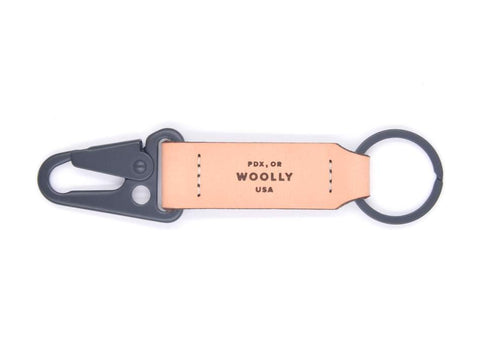 Woolly Clip Keychain - Natural & Black