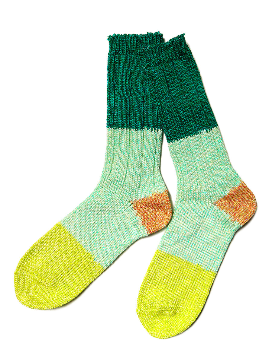 Kapital 56 Yarns Linen Grandrlle Socks - Green