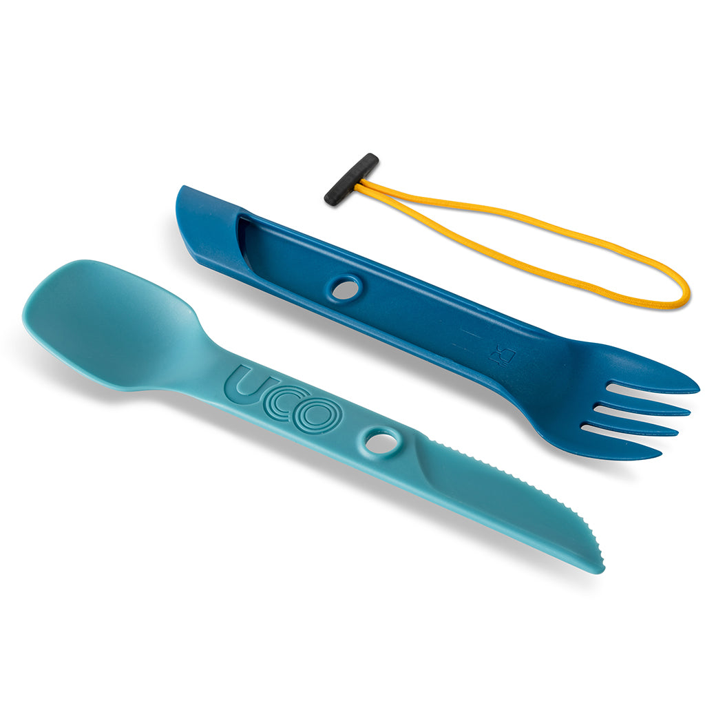 UCO GEAR SWITCH SPORK UTENSIL SET WITH TETHER - Classic Blue