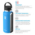 Hydro Flask 40 oz Wide Mouth Flex Cap Bottle - Cobalt