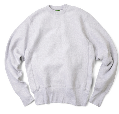 Camber 12 oz. Cross Knit Crewneck Sweatshirt - Grey Heather