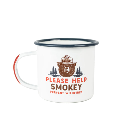 The Landmark Project - Smokey Bear Enamelware Mug