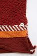 Kapital Compressed Wool Scarf AINU FIVE RINGS - Red