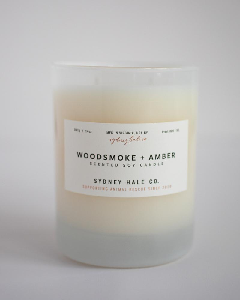 Sydney Hale Candle - Woodsmoke + Amber